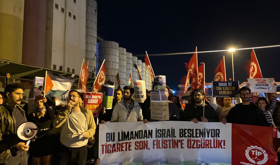 TİP’ten İzmir-İsrail arasında ticaret iddiası: “Bu limandan İsrail besleniyor” Türkiye İşçi Partisi (TİP) İzmir İl Örgütü, Alsancak Limanı’nda yaptığı