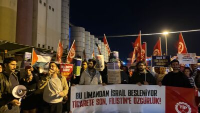 Türkiye İşçi Partisi (TİP) İzmir İl Örgütü, Alsancak Limanı’nda yaptığı