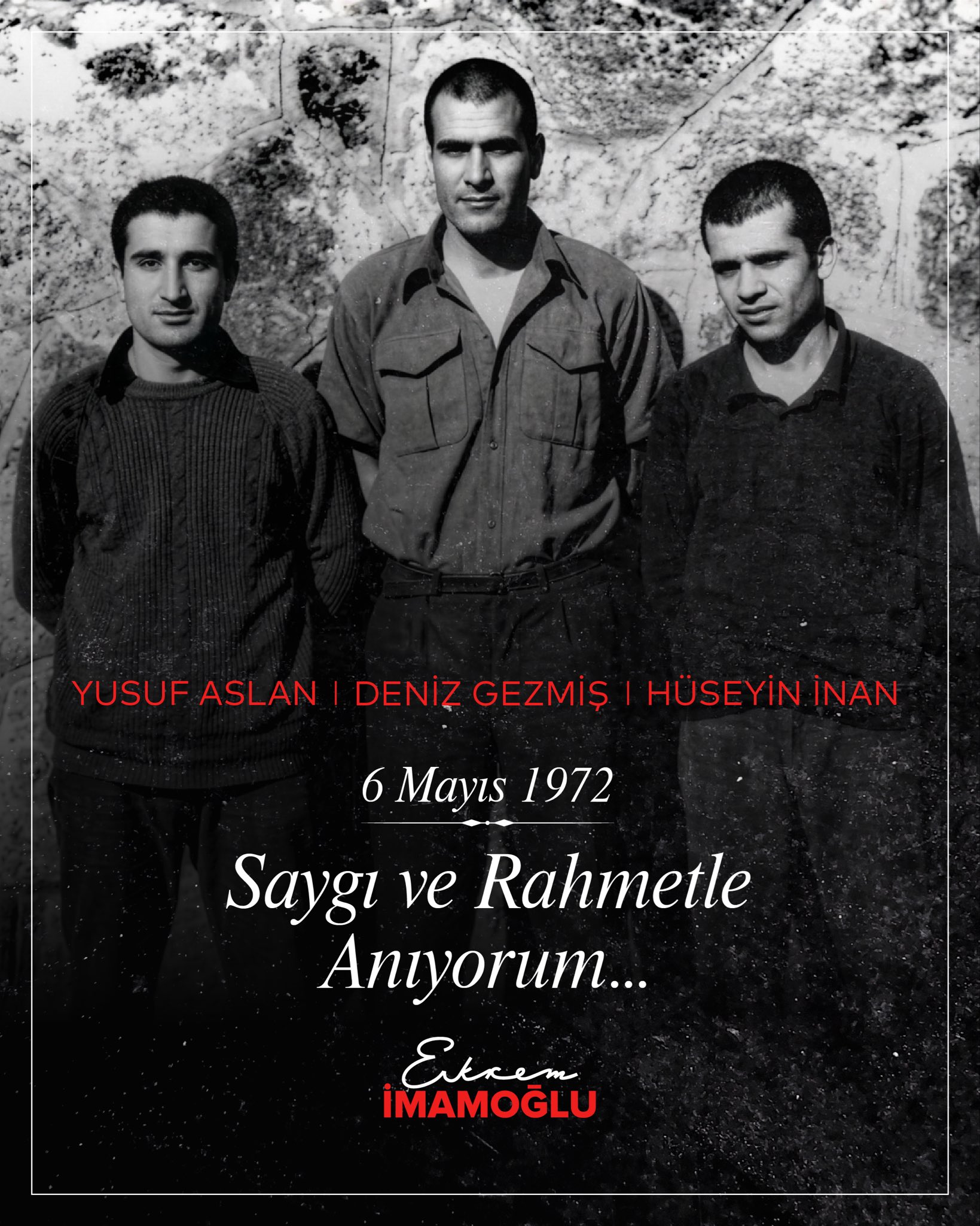 Ekrem Imamoglunun Uc Fidan paylasimi